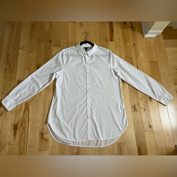 Bundle - The Gap 100% Cotton Shirt + Liz Claiborne 100% Cotton Crocheted… - Picture 10 of 14